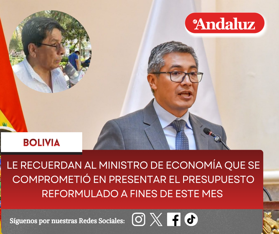 Le recuerdan al ministro de Economía que se comprometió en presentar el presupuesto reformulado a fines de este mes