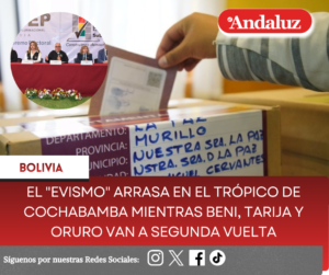 El «evismo» arrasa en el Trópico de Cochabamba mientras Beni, Tarija y Oruro van a segunda vuelta