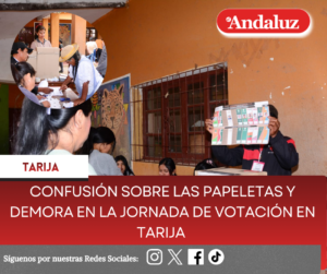 Confusión sobre las papeletas y demora en la jornada de votación en Tarija
