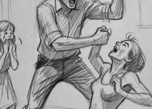 Tiene lesiones en la cabeza: Sujeto golpea a patadas a su concubina en frente de su hija de 7 años, la acusó de infidelidad