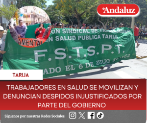 Trabajadores en salud se movilizan y denuncian despidos injustificados por parte del gobierno