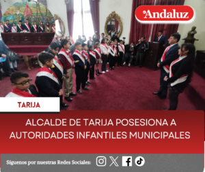 Alcalde de Tarija posesiona a autoridades infantiles municipales