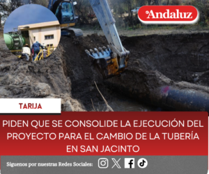 Piden que se consolide la ejecución del proyecto para el cambio de la tubería en San Jacinto