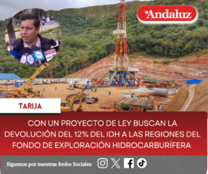 Con un proyecto de Ley buscan la devolución del 12% del IDH a las regiones del Fondo de exploración hidrocarburífera