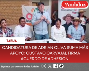 Candidatura de Adrián Oliva suma más apoyo: Gustavo Carvajal firma acuerdo de adhesión
