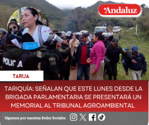 Tariquía: Señalan que este lunes desde la Brigada Parlamentaria se presentará un memorial al Tribunal Agroambiental