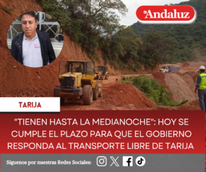 «Tienen hasta la medianoche»: Hoy se cumple el plazo para que el gobierno responda al Transporte Libre de Tarija