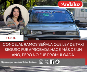Concejal Ramos señala que Ley de Taxi Seguro fue aprobada hace más de un año, pero no fue promulgada