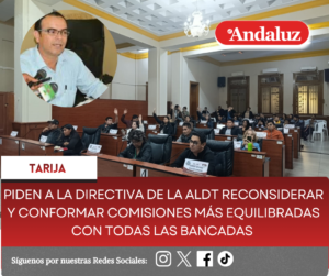 Piden a la directiva de la ALDT reconsiderar y conformar comisiones más equilibradas con todas las bancadas