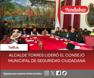 Alcalde Torres lideró el Consejo Municipal de Seguridad Ciudadana