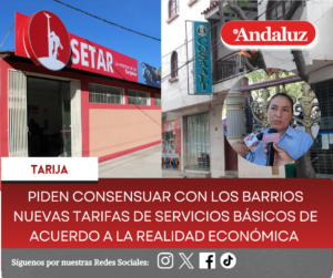 Piden consensuar con los barrios nuevas tarifas de servicios básicos de acuerdo a la realidad económica