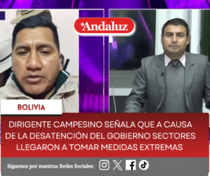 Dirigente campesino señala que a causa de la desatención del gobierno sectores llegaron a tomar medidas extremas