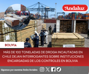 Más de 100 toneladas de droga incautadas en Chile dejan interrogantes sobre instituciones encargadas de los controles en Bolivia