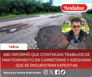 ABC informó que continúan trabajos de mantenimiento en carreteras y aseguran que se encuentran expeditas