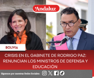 Crisis en el gabinete de Rodrigo Paz: renuncian los ministros de Defensa y Educación