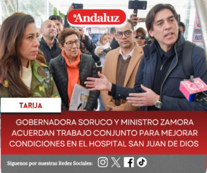 Gobernadora Soruco y ministro Zamora acuerdan trabajo conjunto para mejorar condiciones en el hospital San Juan de Dios