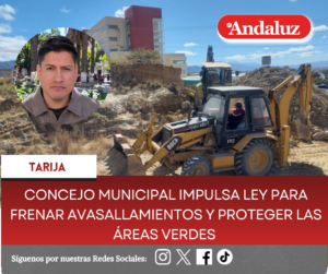 Concejo Municipal impulsa ley para frenar avasallamientos y proteger las áreas verdes