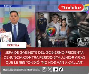 Jefa de gabinete del gobierno presenta denuncia contra periodista Junior Arias que le respondió «No nos van a callar»