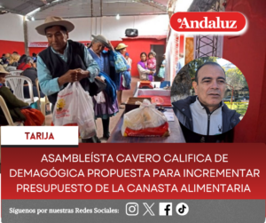 Asambleísta Cavero califica de demagógica propuesta para incrementar presupuesto de la canasta alimentaria