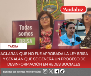Aclaran que no fue aprobada la Ley Brisa y señalan que se genera un proceso de desinformación en redes sociales