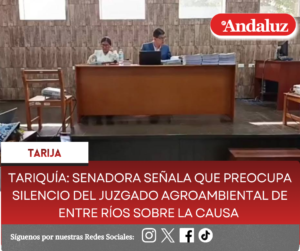 Tariquía: Senadora señala que preocupa silencio del Juzgado Agroambiental de Entre Ríos sobre la causa