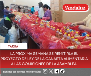 La próxima semana se remitirla el proyecto de Ley de la Canasta Alimentaria a las comisiones de la Asamblea