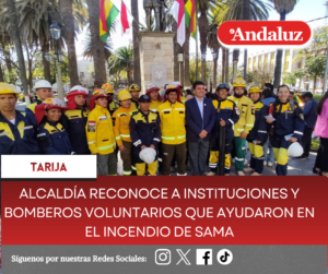 Alcaldía reconoce a Instituciones y bomberos voluntarios que ayudaron en el incendio de Sama