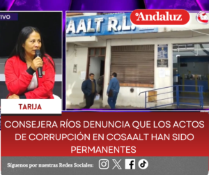 Consejera Ríos denuncia que los actos de corrupción en Cosaalt han sido permanentes