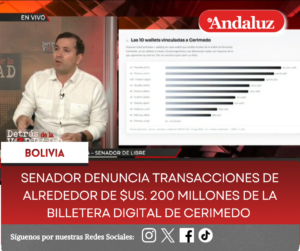 Senador denuncia transacciones de alrededor de $us. 200 millones de la billetera digital de Cerimedo