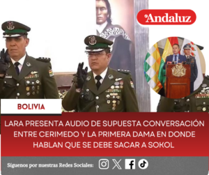 Lara presenta audio de supuesta conversación entre Cerimedo y la primera dama en donde hablan que se debe sacar a Sokol