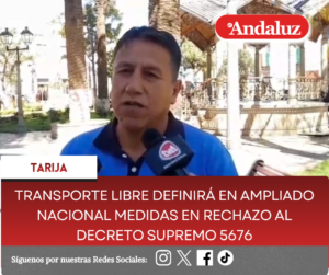 Transporte Libre definirá en ampliado nacional medidas en rechazo al Decreto Supremo 5676