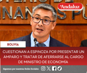 Cuestionan a Espinoza por presentar un amparo y tratar de aferrarse al cargo de ministro de Economía