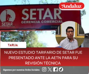 Nuevo estudio tarifario de Setar fue presentado ante la AETN para su revisión técnica