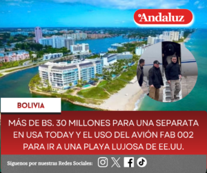 Más de bs. 30 millones para una separata en USA Today y el uso del avión FAB 002 para ir a una playa lujosa de EE.UU. 