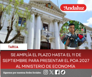 Se amplía el plazo hasta el 11 de septiembre para presentar el POA 2027 al Ministerio de Economía