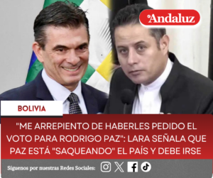 «Me arrepiento de haberles pedido el voto para Rodrigo Paz»: Lara señala que Paz está «saqueando» el país y debe irse