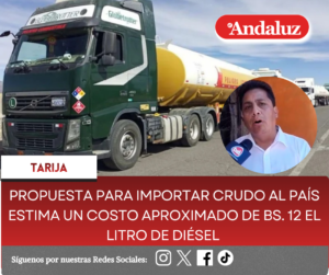Propuesta para importar crudo al país estima un costo aproximado de bs. 12 el litro de diésel