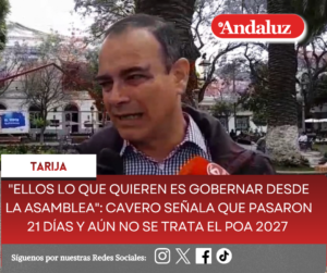 «Ellos lo que quieren es gobernar desde la Asamblea»: Cavero señala que pasaron 21 días y aún no se trata el POA 2027  