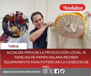 Alcaldía impulsa la producción local: 15 familias de Pampa Galana reciben equipamiento para potenciar la cosecha de miel 