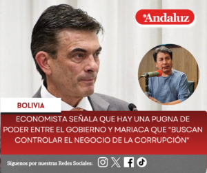 Economista señala que hay una pugna de poder entre el gobierno y Mariaca que «buscan controlar el negocio de la corrupción»  
