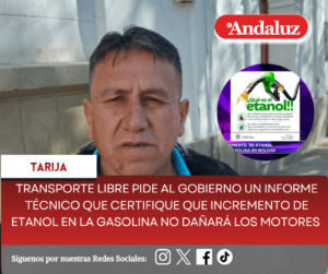 Transporte Libre pide al gobierno un informe técnico que certifique que incremento de etanol en la gasolina no dañará los motores  