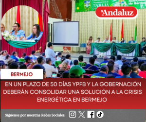 En un plazo de 50 días YPFB y la gobernación deberán consolidar una solución a la crisis energética en Bermejo  