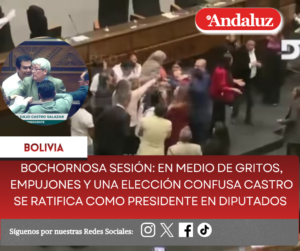 Bochornosa sesión: En medio de gritos, empujones y una elección confusa Castro se ratifica como presidente en Diputados