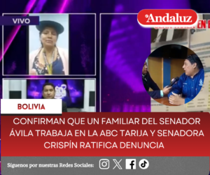 Confirman que un familiar del senador Ávila trabaja en la ABC Tarija y senadora Crispín ratifica denuncia